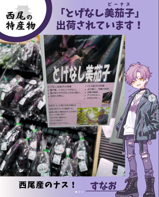 とげなし美茄子のPR投稿